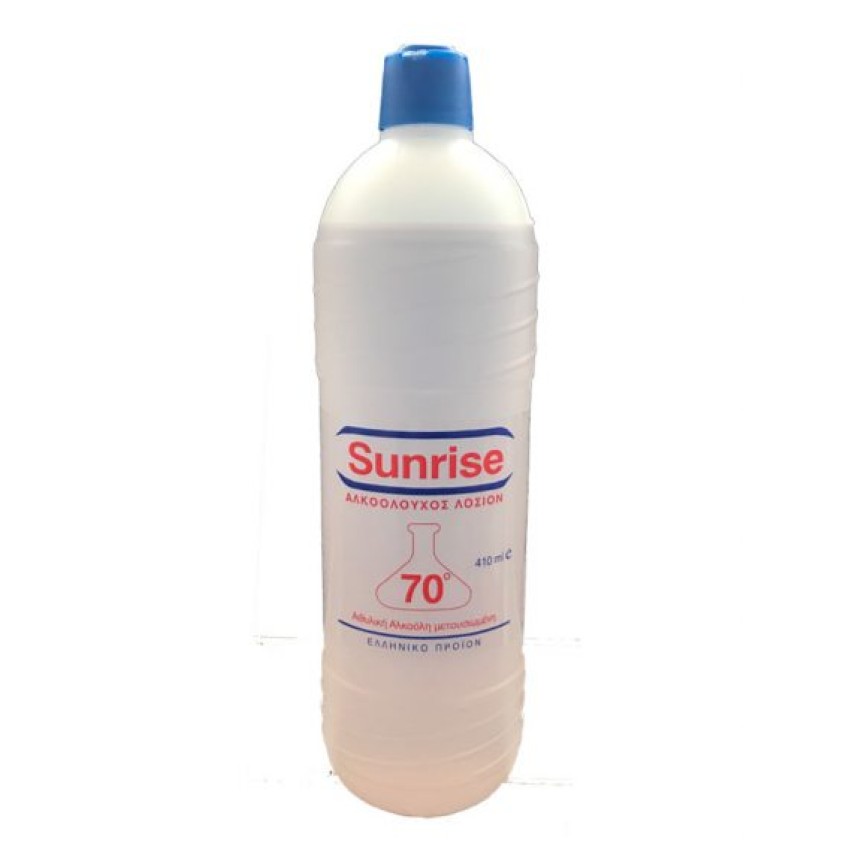 Sunrise Αλκοολούχος Λοσιόν 70° 410ml