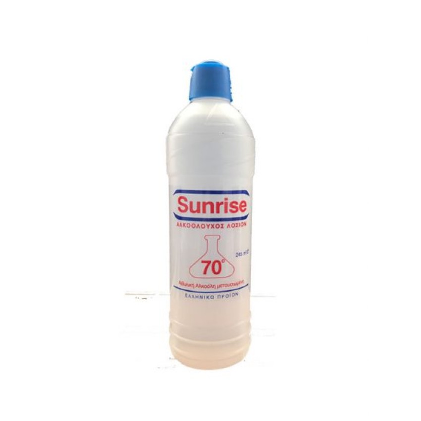 Sunrise Αλκοολούχος Λοσιόν 70° 245ml