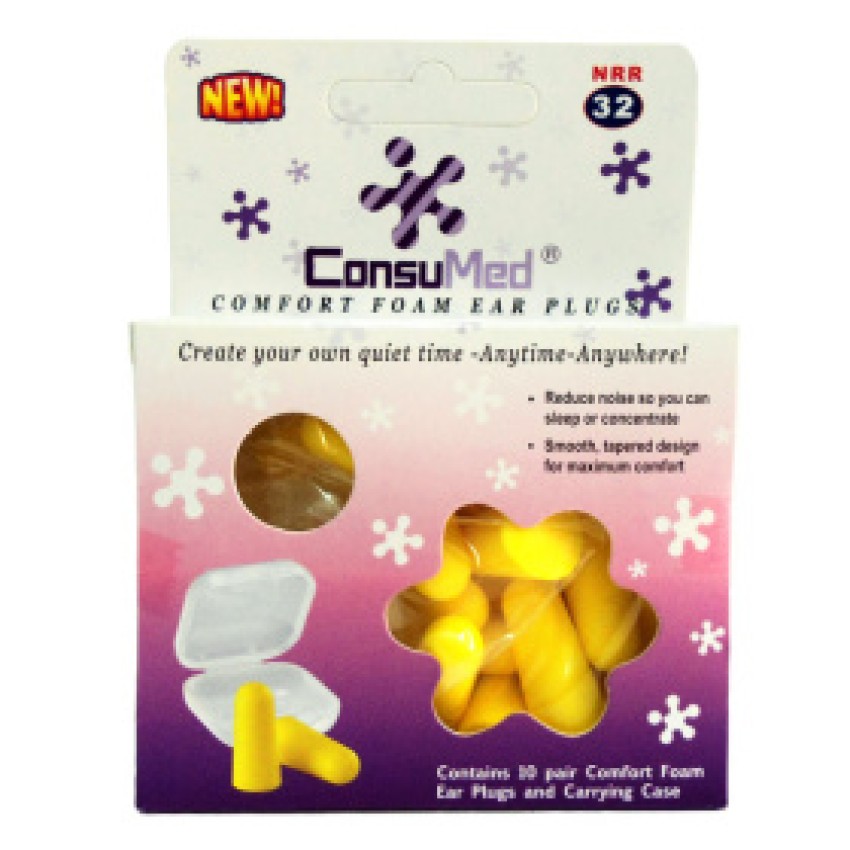 Ωτοασπίδες σφουγγαράκι 20τεμ με θήκη