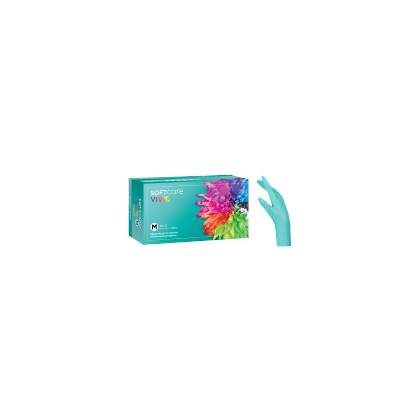 Γάντια Νιτριλίου - Πράσινα - Soft care vivid