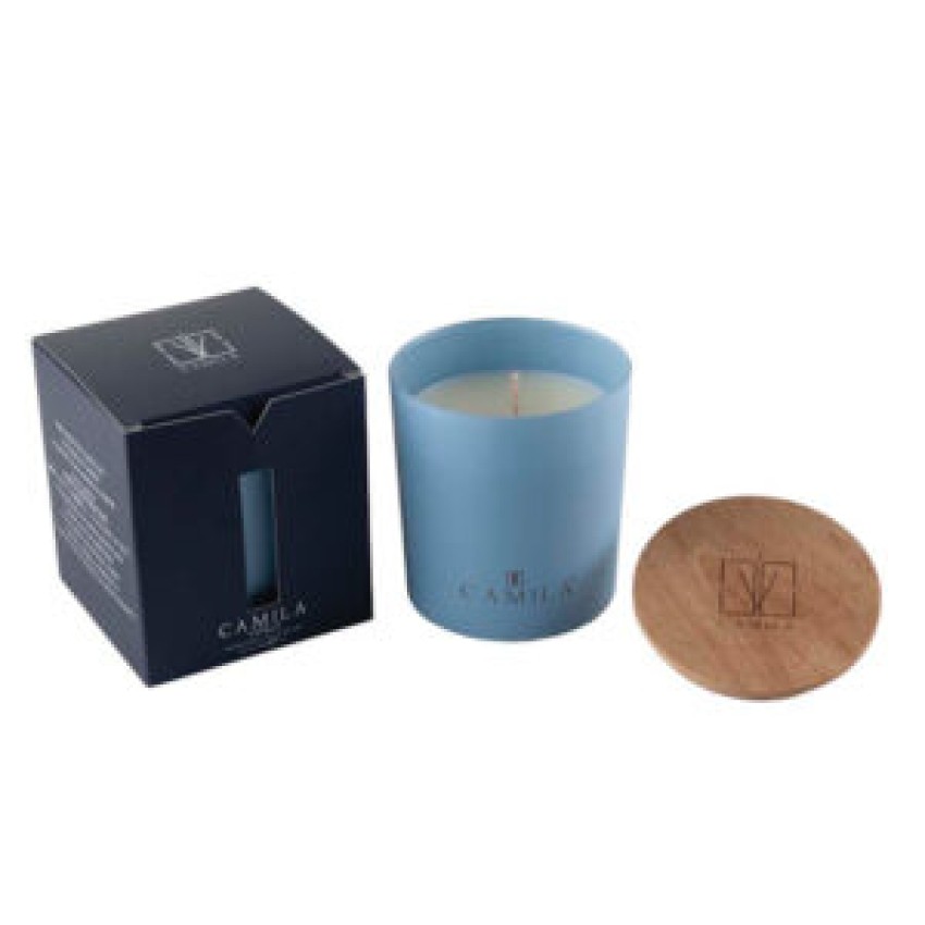 Κερί 140gr. γκρι,ροζ,μπεζ,γαλάζιο με άρωμα 28ωρών