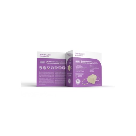 FFP2 Μάσκα προστασίας Soft Care - εκρού