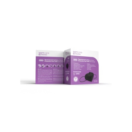 FFP2 Μάσκα προστασίας Soft Care - μαύρη