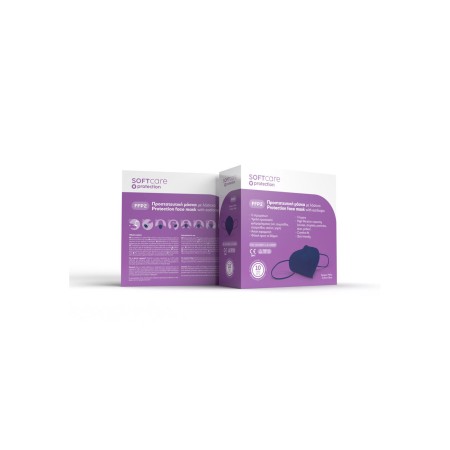 FFP2 Μάσκα προστασίας Soft Care - μπλε