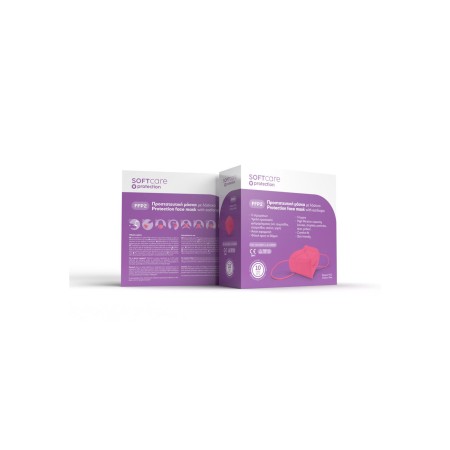 FFP2 Μάσκα προστασίας Soft Care - ροζ