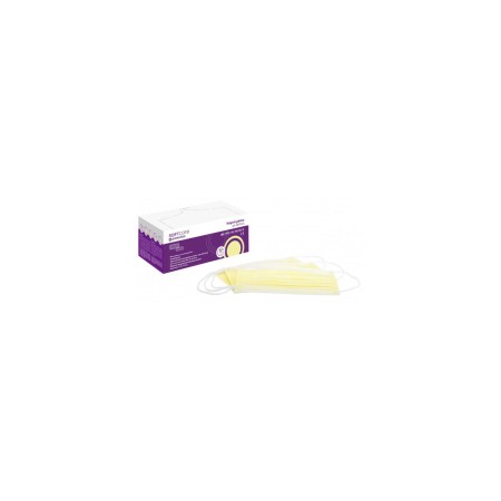 Ιατρική Μάσκα 3ply Type II με λάστιχο Soft Care  - Κίτρινη