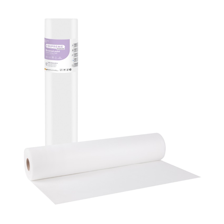 SUPREME STANDARD Εξεταστικό Ρολό Non woven Λευκό 15gr τεμ12